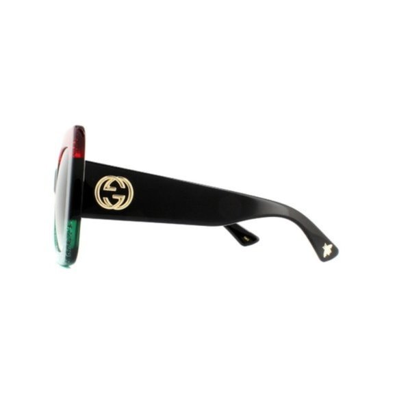 GUCCI GLITTER RED GREEN SUNGLASSES! NEW!